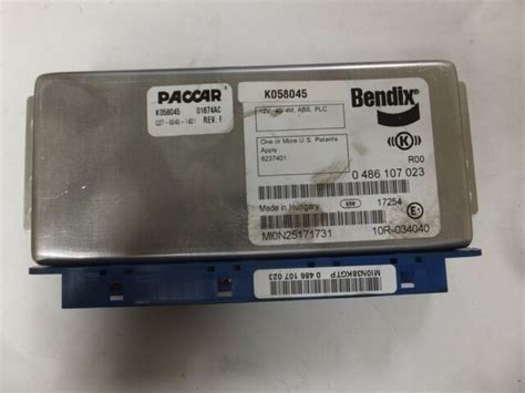 Bendix K058045 Abs Brake Control Module Paccar K060096 Q27 6040 1401