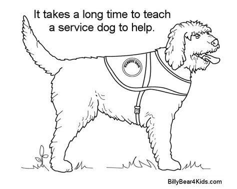 Colouring Pages - Service Dogs