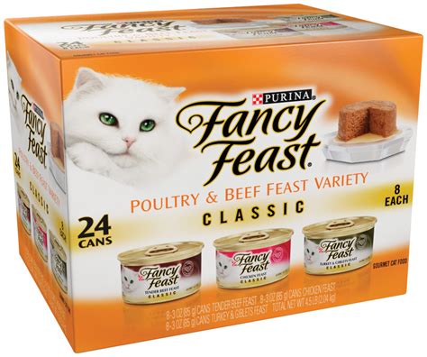 Fancy Feast Poultry And Beef Feast Variety Classic Gourmet Cat Food 45