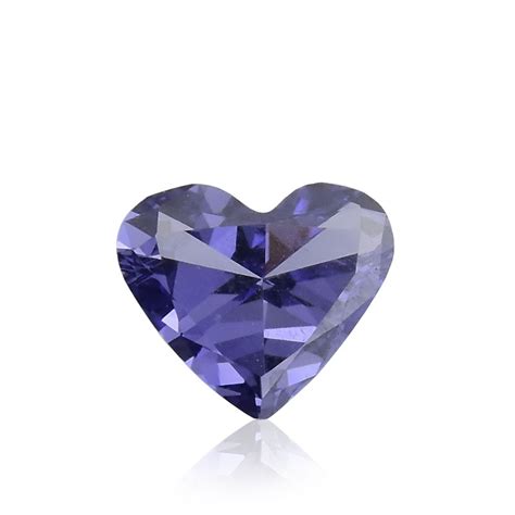 009 Carat Fancy Gray Violet Diamond Heart Shape Vs2 Clarity Gia