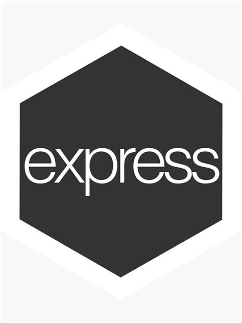 Express Js Sticker Sticker For Sale By Blakethedead Redbubble