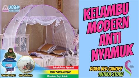 Kelambu tenda butterfly 200 x 200cm kelambu tidur anti nyamuk kelambu kanopi modern lipat dewasa. Kelambu Lipat Anti Nyamuk Modern - 081362525203 - YouTube