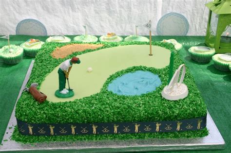 Decorate a bucket for guests to fill with ideas for the retiree to do with their new found freedom! Flour Power Cake Journey: Golf Themed Cake