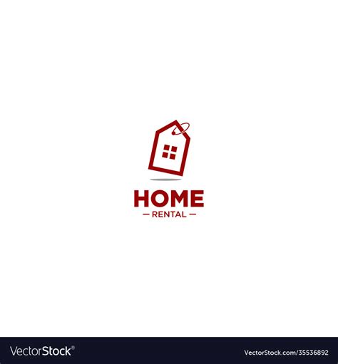 Home Rental Property Logo Symbol Royalty Free Vector Image