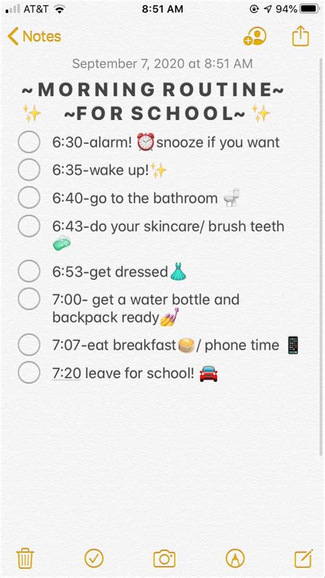 My Morning Routine School Morning Routine School Routine For Teens