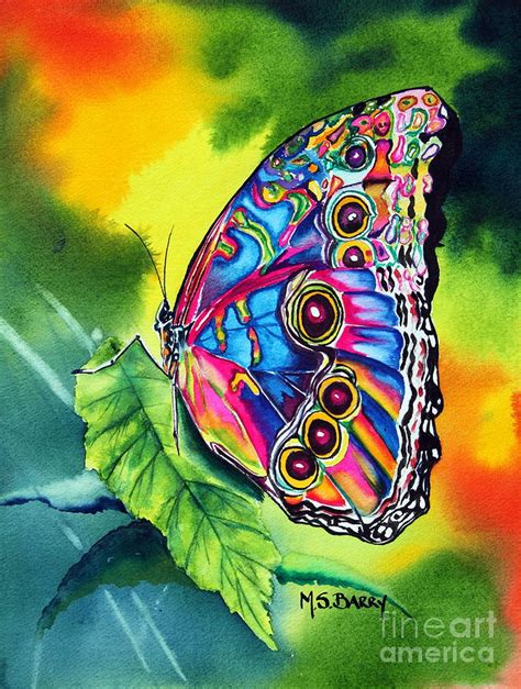 Beatrice Butterfly Painting By Maria Barry