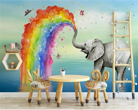 Kids Room Rainbow Mural 10 Lovely Wallpaper Designs To Adorn The