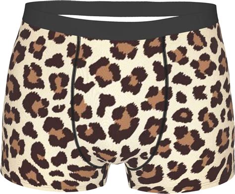 Men S Boxer Briefs Leopard Breathable Comfortable Underwear At Amazon