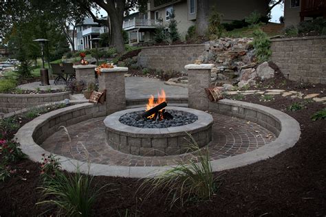 This Spectacular Sunken Fire Pit Is Located Right Off The Lake