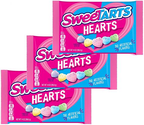 Sweetarts Sweetarts Heart Shaped Candy Valentines Day Assorted Variety Mix Sweet Tarts