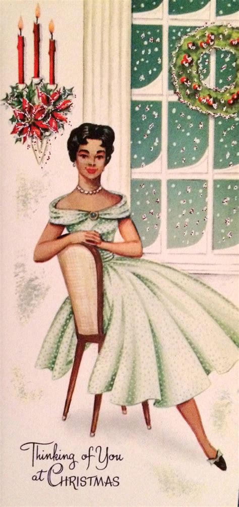 these festive african american christmas greeting cards from the 1950s