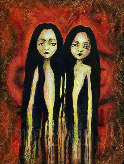 diana levin dark twin print artist art horror art