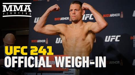 Ufc 241 Official Weigh In Highlights Mma Fighting Youtube