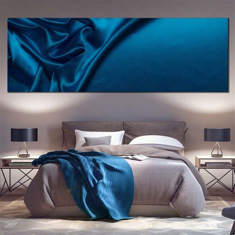 Elegant Abstract Canvas Wall Art Blue Abstract Background Luxury 1