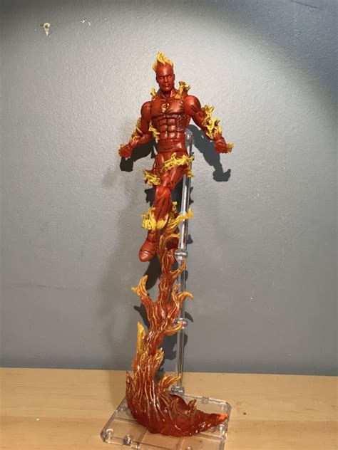 Human Torch Marvel Legends Custom Action Figure