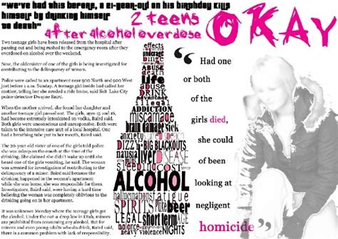 Alcohol Abuse Article By Sophb X On Deviantart