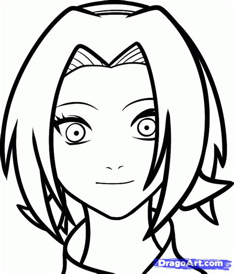 Bilderesultat For Sakura Drawing Easy Naruto Drawings Easy Anime