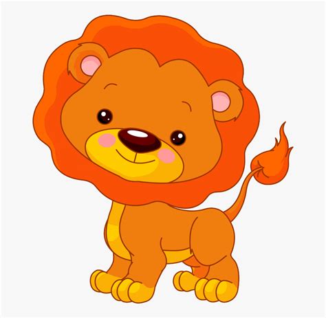 Transparent Baby Lion Clipart Jungle Animals Cartoons Lion Free
