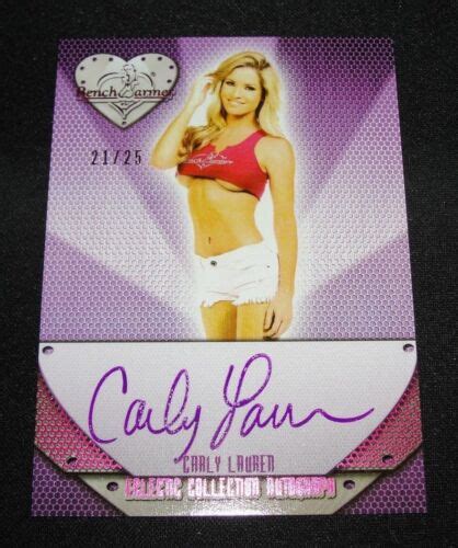 Benchwarmer Carly Lauren Eclectic Pink Foil Auto Playboy Playmate Ebay