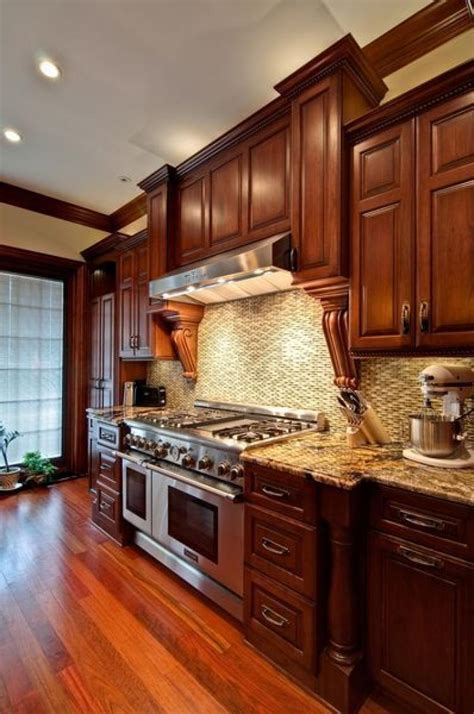 Cherry tends to have predominantly red undertones; 25+ Wonderful Cherry Wood Cabinets Kitchen Decorating ...