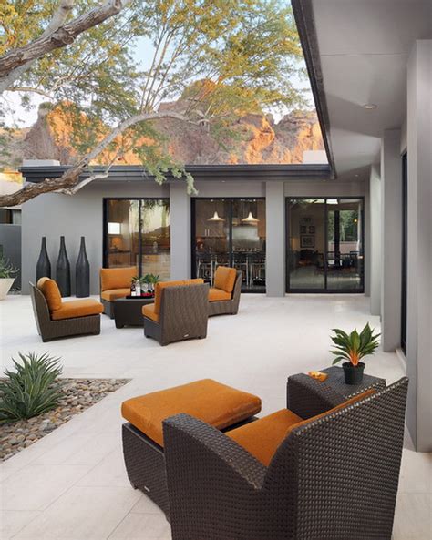 When your enclosed patio has a glass roof and walls, you can cherish both your indoor space as well as outdoor space. 25 Amazing Modern Patio Design Ideas