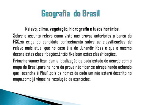 A Natureza Brasileira Relevo Hidrografia Clima E Vegetação