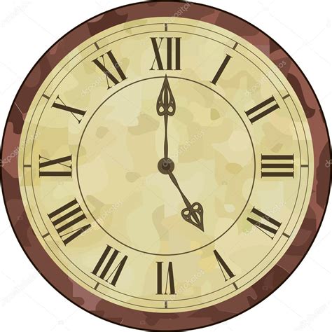 Reloj Numérico Romano Antiguo Vector De Stock 69065181 De ©tamagocha
