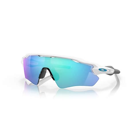 oakley radar ev path sunglasses polished white prizm sapphire lens