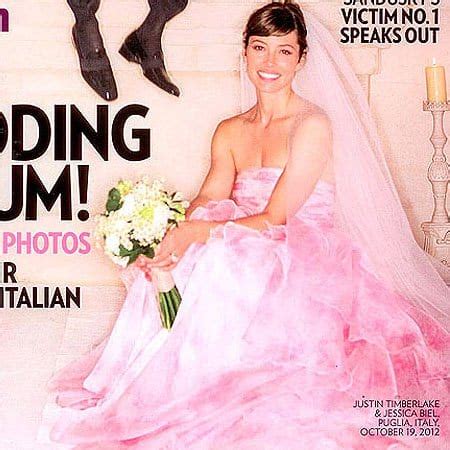 Check spelling or type a new query. 10 Pink Wedding Dresses a la Jessica Biel's Pink Wedding Gown