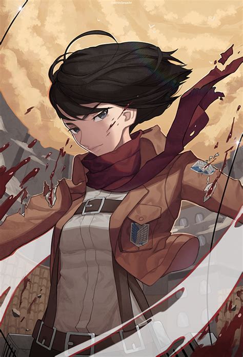 I Made A Fanart Of Mikasa I Hope You Like It Rshingekinokyojin