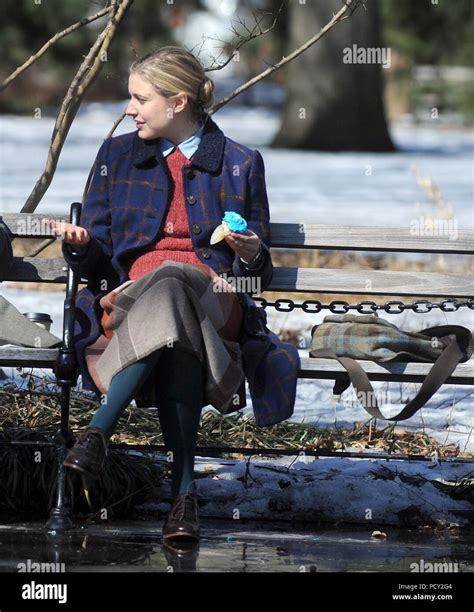 New York Ny March Ethan Hawke And Greta Gerwig On The Set Of