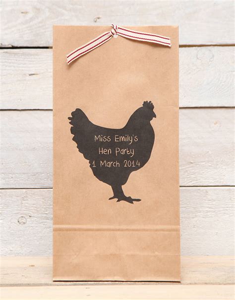 Hen Night Personalised Party Favour Bags By Red Berry Apple