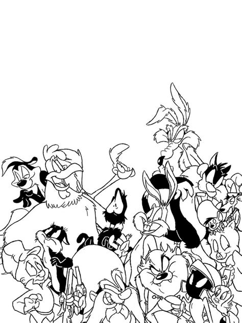 Looney Tunes Coloring Pages Download And Print Looney
