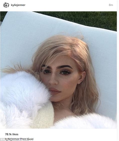 Kylie Jenner Shows Off New Hair Colour In Glam Instagram Snap Daily Mail Online