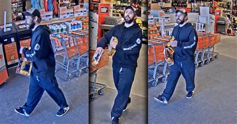 Can You Help Police Identify Man Who Took Items From Home Depot