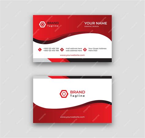 Premium Vector Modern Business Card Design Vector Template