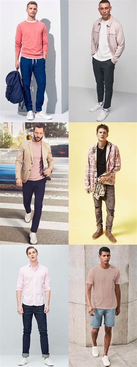 Mens How To Wear Pink Outfit Inspiration Lookbook Mens Outfits Mens
