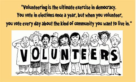 Strong Armor Quote Volunteering Is The Ultimate Exercise In Democracy