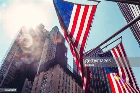 Us Flag Building Photos And Premium High Res Pictures Getty Images