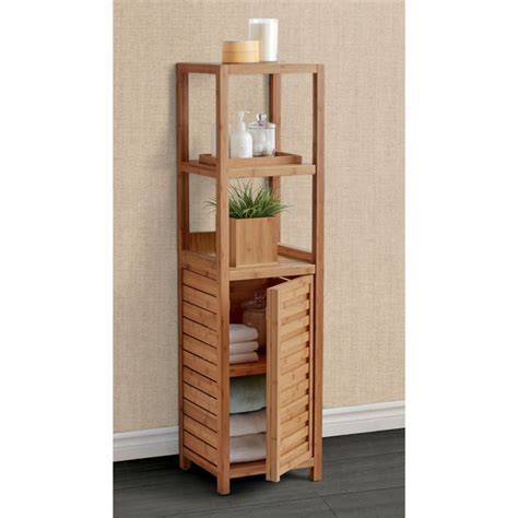 Bamboo Bathroom Storage Tower Everything Bathroom