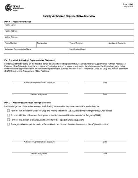 Form H1846 Fill Out Sign Online And Download Printable Pdf Texas