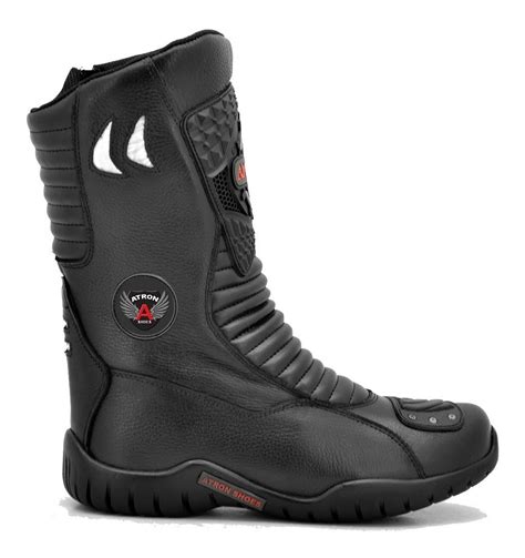 Bota Motociclista Masculina Couro 40 Impermeável 299 B 1 R 28452