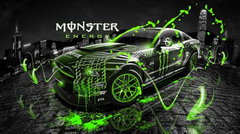 Ford Mustang Rtr Monster Energy Drift Race Racing Wallpapers Hd