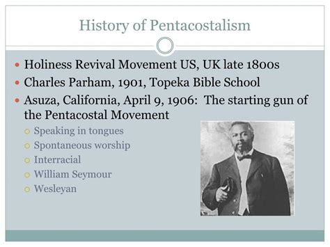 Ppt Pentecostalismcharismatic Movement Powerpoint Presentation Free