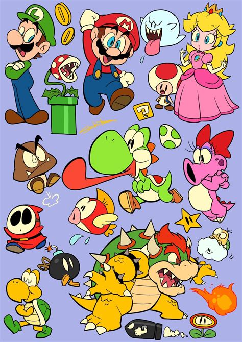 10 Super Mario Dibujo