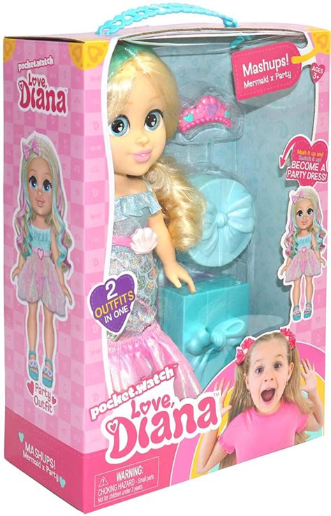 Love Diana Doll Mashup Party Mermaid 13 Inch 2 Outfits In One 20081 Atl Toys 4you Store