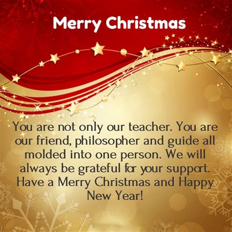 65 Christmas Message for Teachers to Make Them Happy | Message for