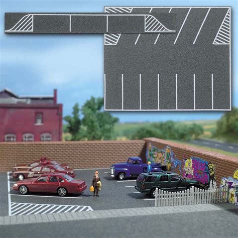 Busch Ho Scale Flexible Parking Lot For Roadways Streets 8 X 6 1 2