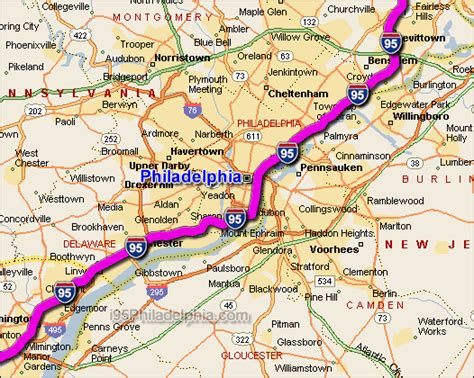 Philadelphia Pennsylvania Map
