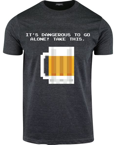 Shirtbanc Shirtbanc Its Dangerous To Go Alone Take This Beer Mens 8